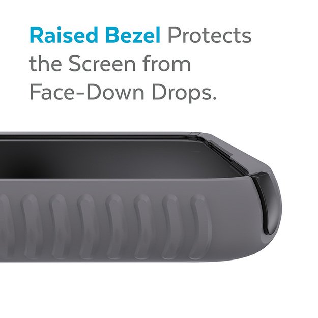 Speck Presidio2 Grip – Samsung Galaxy S22+ dėklas su MICROBAN (grafito pilka/juoda) 32