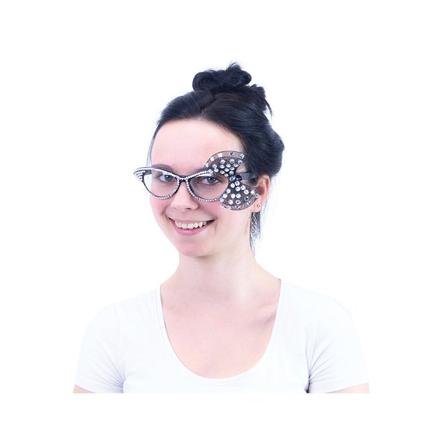 Retr glasses with ribbon for adults