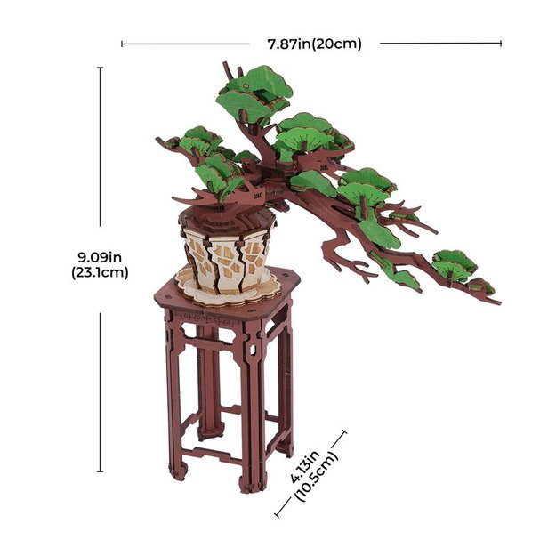 RoboTime 3D wooden pine puzzle