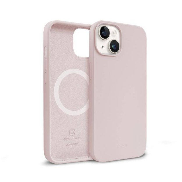 „Crong Color Cover“ magnetinis dėklas, skirtas „iPhone 14 Max“ (smėlio rožinis) 19