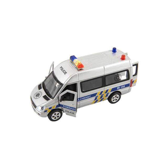 Police car metal 15cm