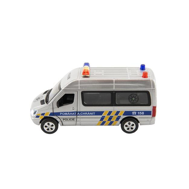 Police car metal 15cm