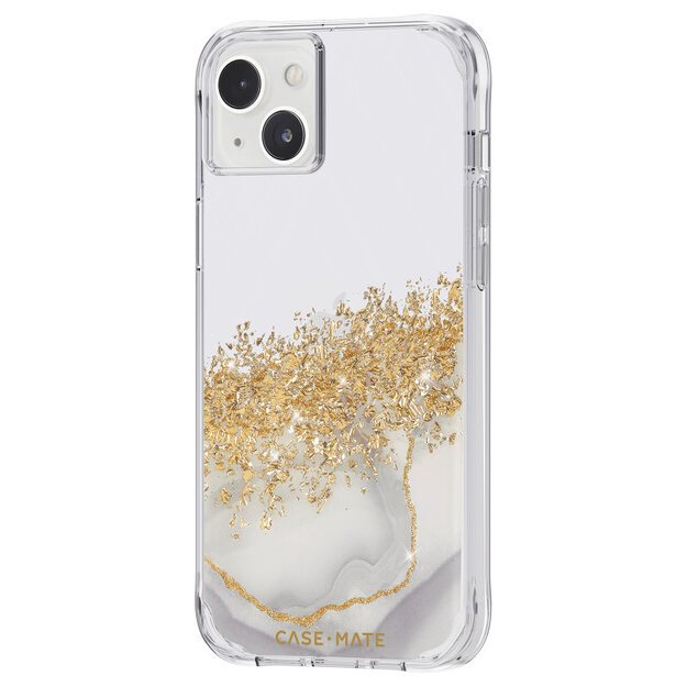 Case-Mate Karat – aukso spalvos dėklas skirtas iPhone 14 Plus (marmuras)