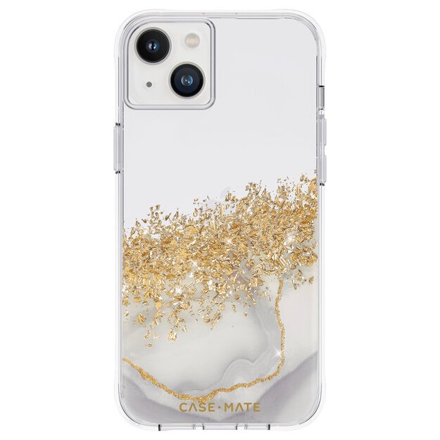 Case-Mate Karat – aukso spalvos dėklas skirtas iPhone 14 Plus (marmuras)