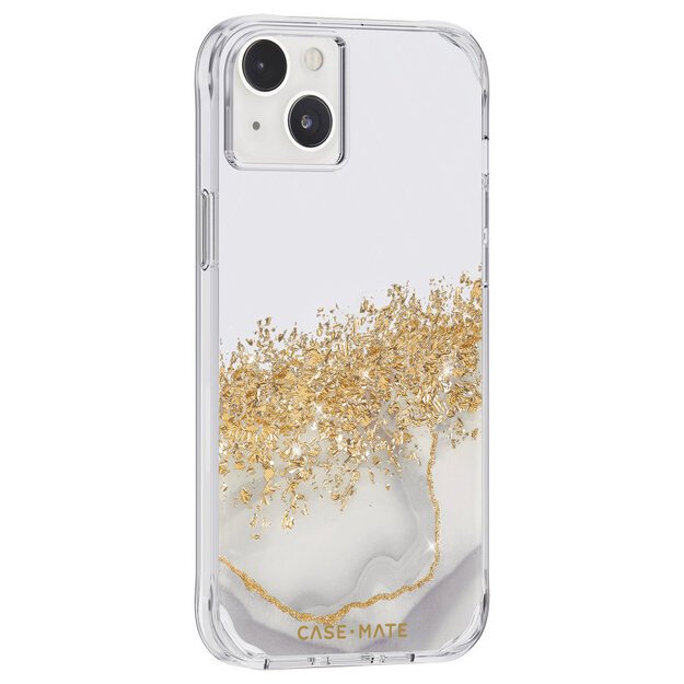 Case-Mate Karat – aukso spalvos dėklas skirtas iPhone 14 Plus (marmuras)