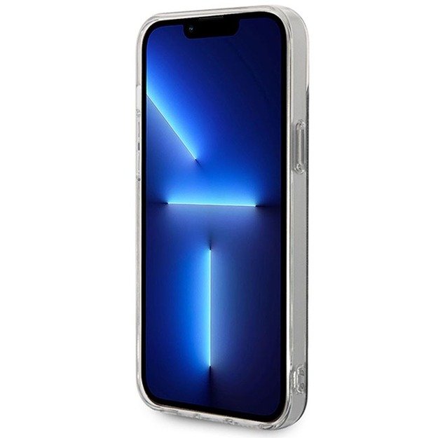 Guess Bundle Pack MagSafe 4G – iPhone 14 Plus dėklo rinkinys + MagSafe įkroviklis (juodas / auksinis) 12