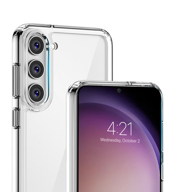 Crong Crystal Shield Cover – apsauginis dėklas, skirtas Samsung Galaxy S23+ (skaidrus) 22