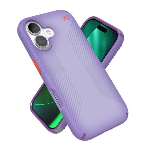Speck Presidio Lux Grip MagSafe - iPhone 17 Case (Purple Fade/Magic Purple/New Poppy) 10