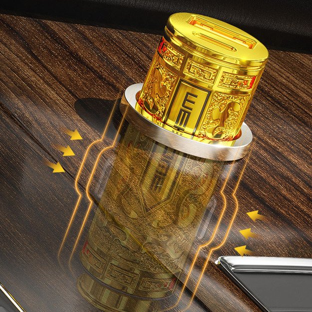 WEKOME WP-C37 Sakin serija – USB-C ir USB-A greito įkrovimo PD 20 W automobilinis įkroviklis (auksinis) 7