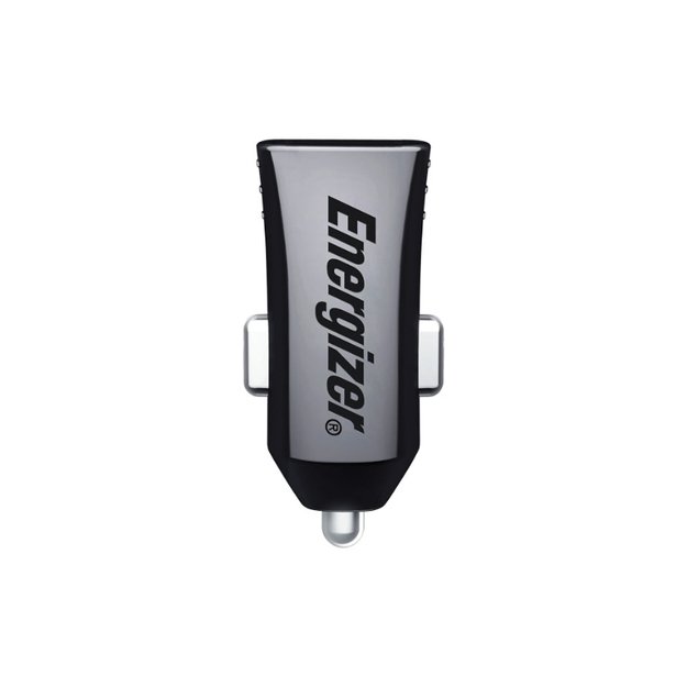 Energizer Classic – automobilinis įkroviklis 2x USB-A 2.4A 12W (juodas) 2