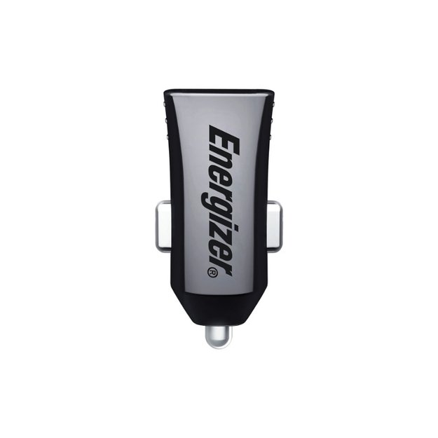 Energizer Classic – automobilinis įkroviklis 2x USB-A 2.4A 12W (juodas)