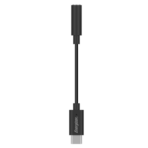 Energizer Ultimate – USB-C iki 3,5 mm lizdo garso adapteris 11 cm (juodas)