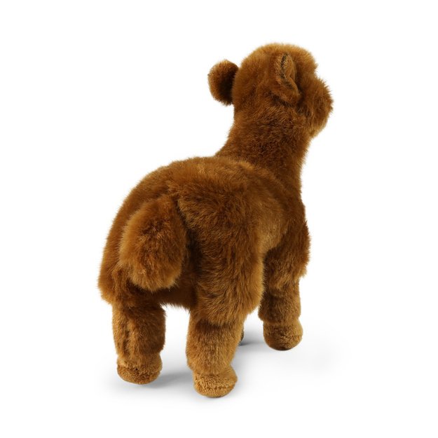 Plush brown lama 23 cm ECO-FRIENDLY
