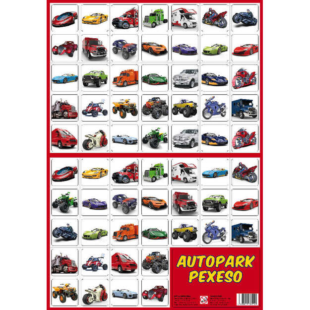 the pexeso memory game - the Car