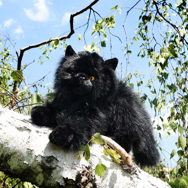 Plush black cat 30 cm ECO-FRIENDLY