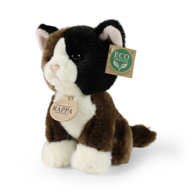 Plush three-colored cat 18 cm ECO-F.