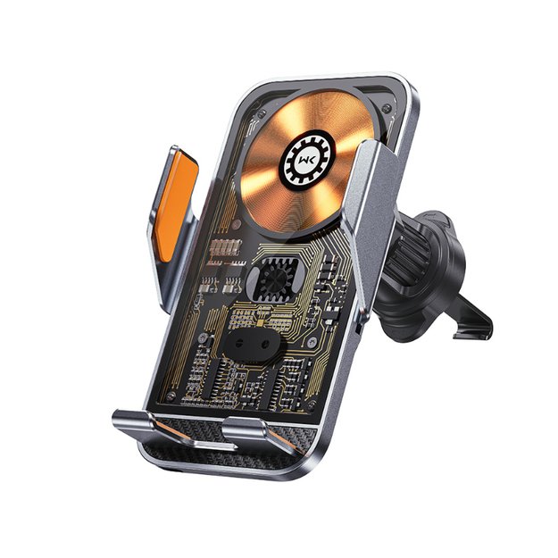 WEKOME WP-U204 Vanguard serija – automobilinis laikiklis su belaidžiu įkrovimu 15W (juodas) 8