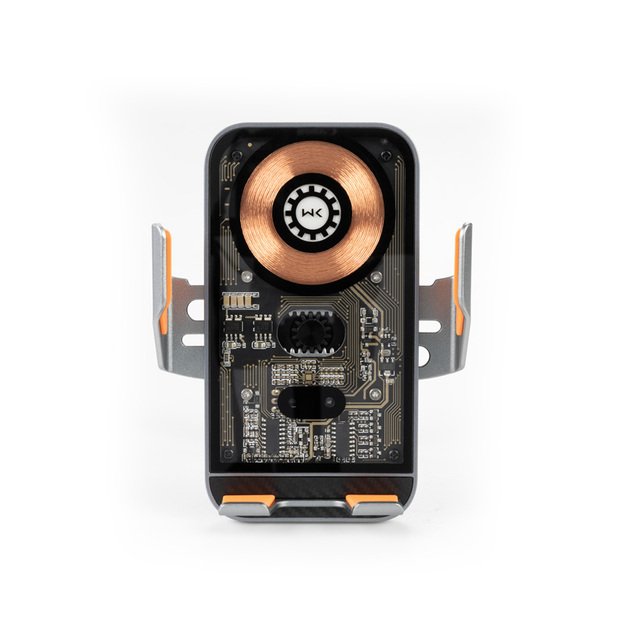 WEKOME WP-U204 Vanguard serija – automobilinis laikiklis su belaidžiu įkrovimu 15W (juodas) 11