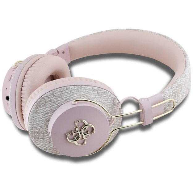 Guess Metal 4G Logo - Wireless Over-Ear Bluetooth Headphones ENC (pink) 2