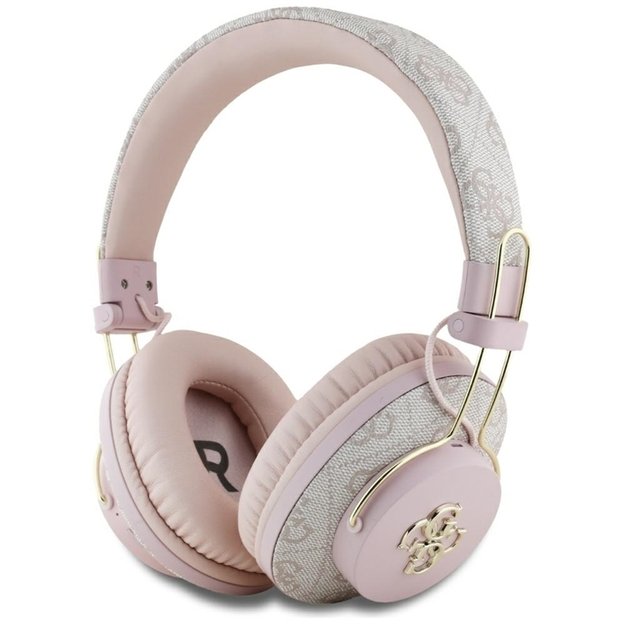 Guess Metal 4G Logo - Wireless Over-Ear Bluetooth Headphones ENC (pink) 1
