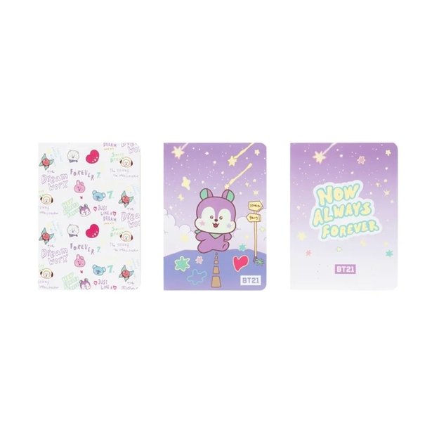 BT21 - Set of A6 MANG notebooks (3 pieces) 2