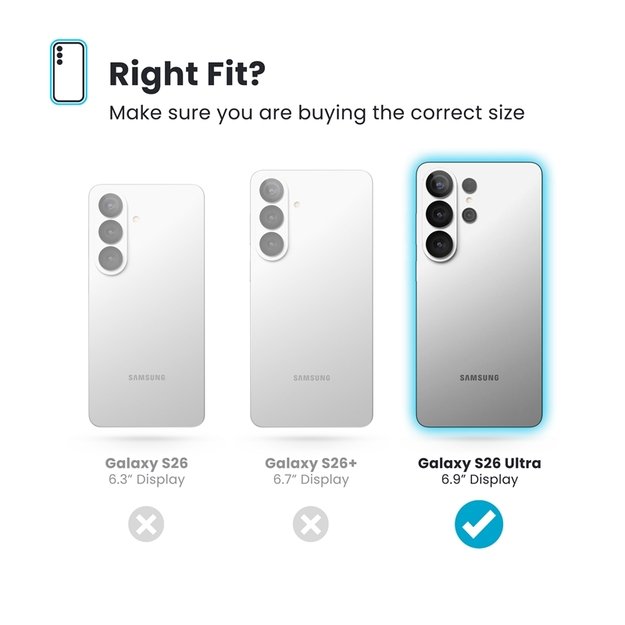 Speck Presidio Perfect-Clear Magnet - Samsung Galaxy S26 Ultra MagSafe Case (Clear/Clear/Silver) 6