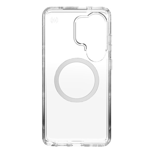 Speck Presidio Perfect-Clear Magnet - Samsung Galaxy S26 Ultra MagSafe Case (Clear/Clear/Silver) 9