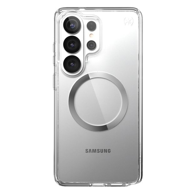 Speck Presidio Perfect-Clear Magnet - Samsung Galaxy S26 Ultra MagSafe Case (Clear/Clear/Silver) 8