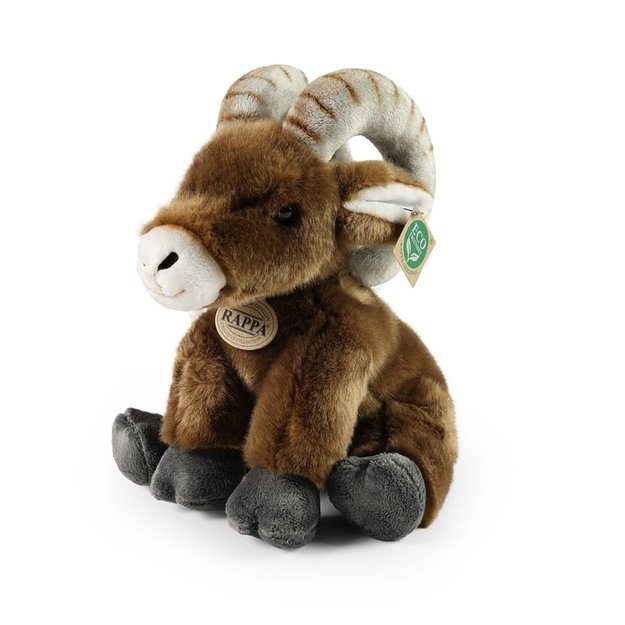 Rappa - Plush realistic plush toy Bighorn Sheep Goat sitting 28 cm Eco-Friendly 1