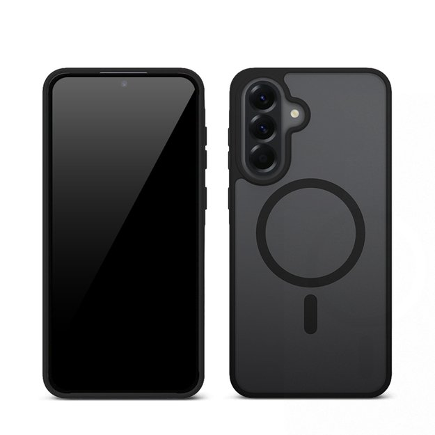 Crong Hybrid Matte Magnetic - MagSafe Case Samsung Galaxy A36 / A37 (Black) 3