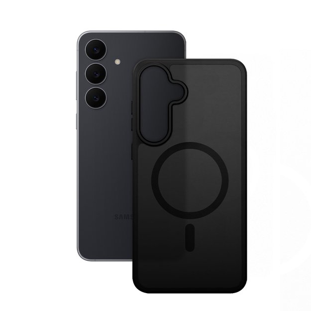 Crong Hybrid Matte Magnetic - MagSafe Case Samsung Galaxy S25 FE (Black) 2