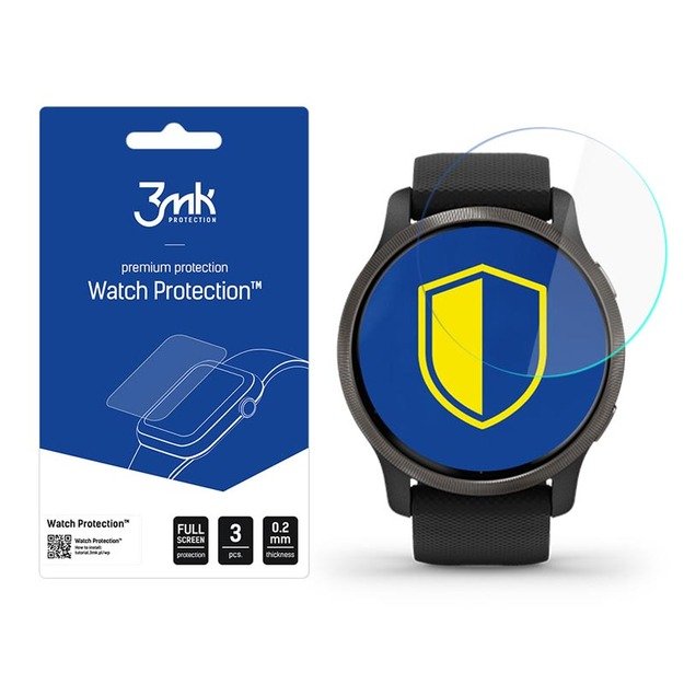 3mk Watch Protection ARC+ - Apsauginė plėvelė, skirta Garmin Venu 2 Plus (3 vnt.) 3