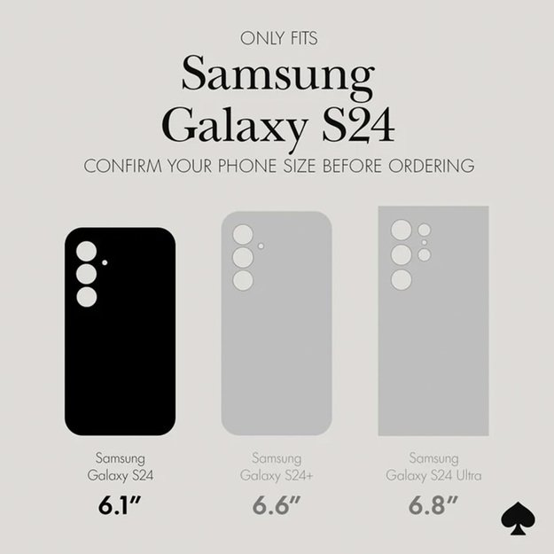 Kate Spade New York apsauginis dėklas – „Samsung Galaxy S24“ dėklas („Hollyhock Cream“) 15