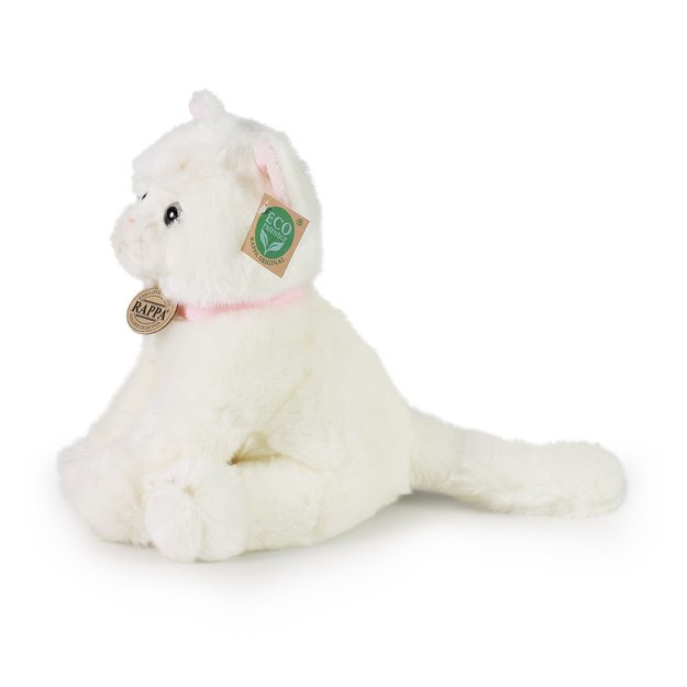 Plush white cat 25 cm ECO-FRIENDLY