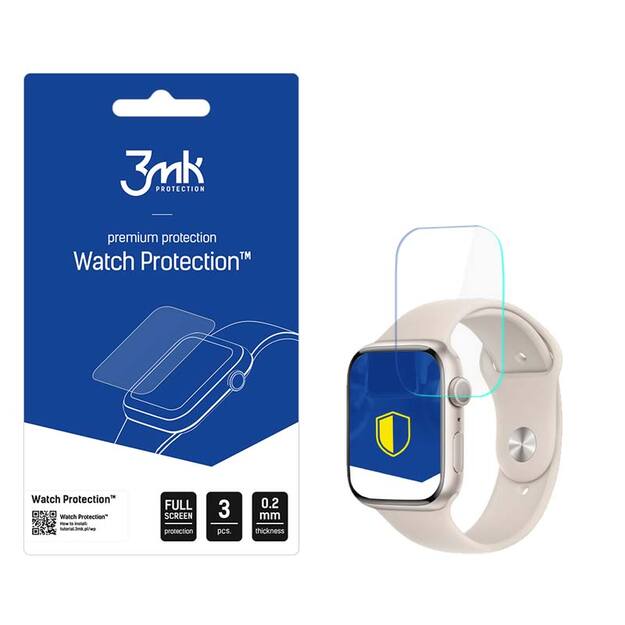 3mk Watch Protection ARC+ - Apsauginė plėvelė Apple Watch 8 45mm (3 vnt.) 3