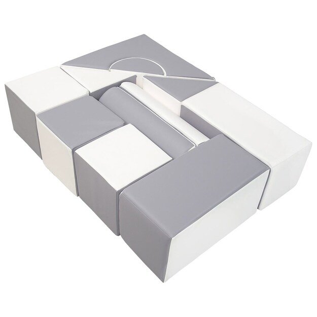 Foam Blocks &ndash; Giant Building Set 11 pcs white-grey 1