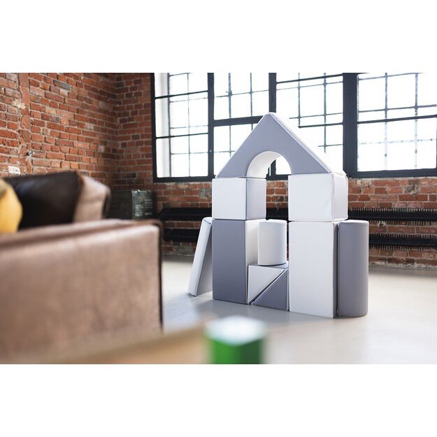 Foam Blocks &ndash; Giant Building Set 11 pcs white-grey 5