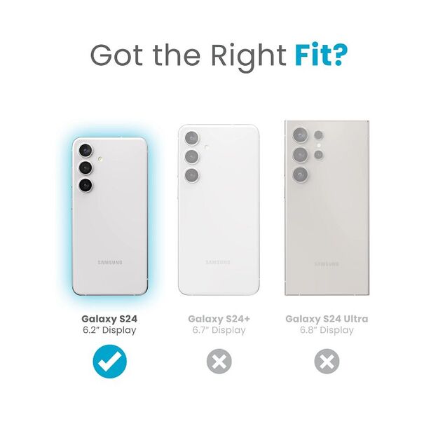 Speck Presidio Lux Glitter – dėklas, skirtas Samsung Galaxy S24 (Clear / Gold Glitter) 20