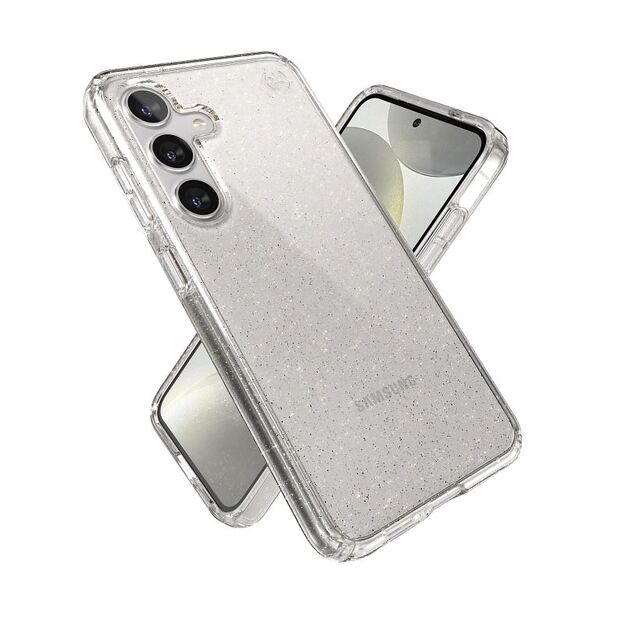 Speck Presidio Lux Glitter – dėklas, skirtas Samsung Galaxy S24 (Clear / Gold Glitter) 21