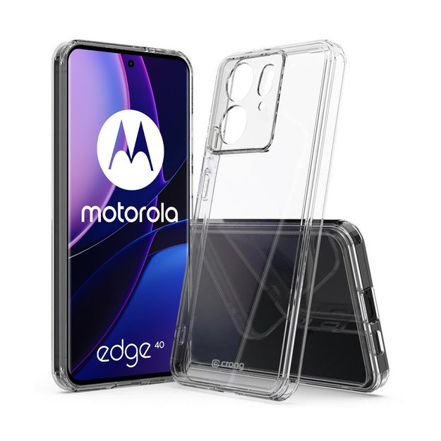 „Crong Crystal Shield“ dangtelis – „Motorola Edge 40“ dėklas (skaidrus)