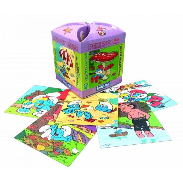 Memory game in a maxi box Smurfs