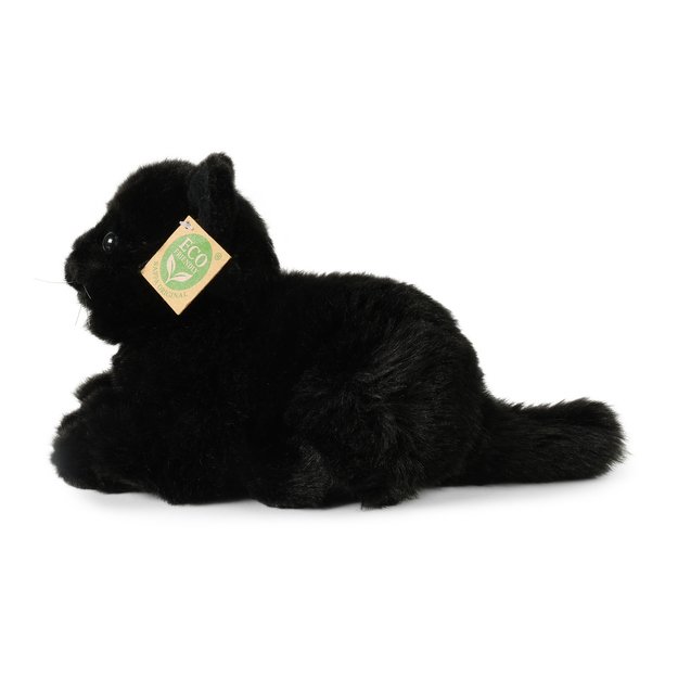 Plush black cat 22 cm ECO-FRIENDLY