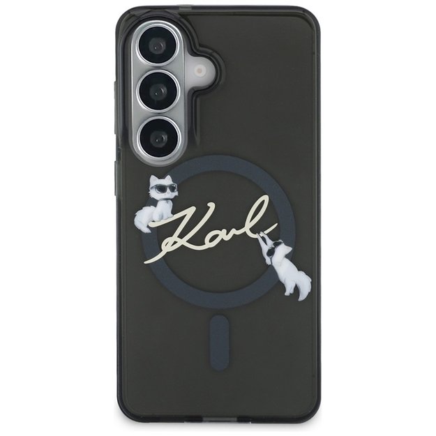 Karl Lagerfeld IML KC Script MagSafe - Samsung Galaxy S26 Case (Black)