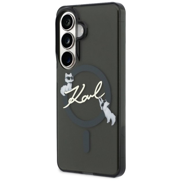 Karl Lagerfeld IML KC Script MagSafe - Samsung Galaxy S26 Case (Black)