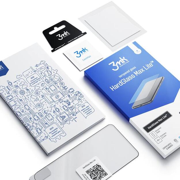 3mk HardGlass Max Lite – grūdintas stiklas, skirtas Samsung Galaxy S23 5G (juodas)