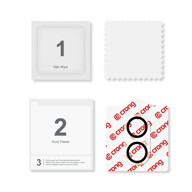 Crong Lens Shield – stiklas fotoaparatui ir objektyvui iPhone 16 / iPhone 16 Plus 12