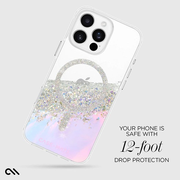 Case-Mate Karat MagSafe – dėklas, skirtas iPhone 16 Pro Max (holografinis)