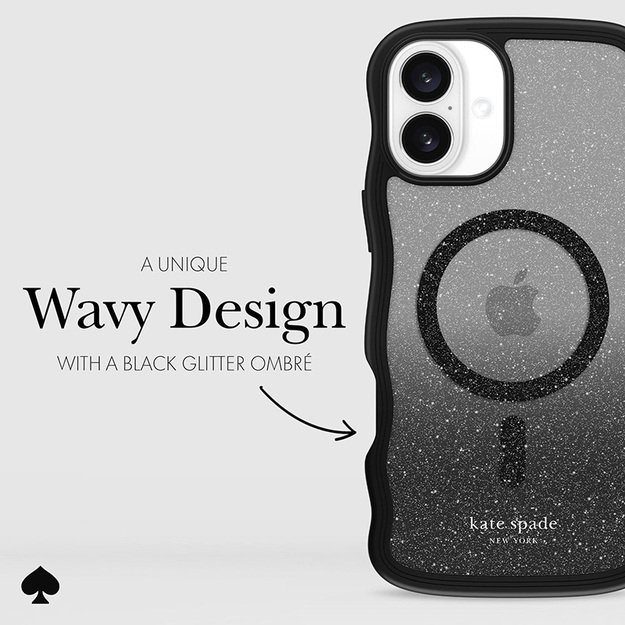 Kate Spade New York Wavy MagSafe – dėklas, skirtas iPhone 16 Plus (Nightfall) 16