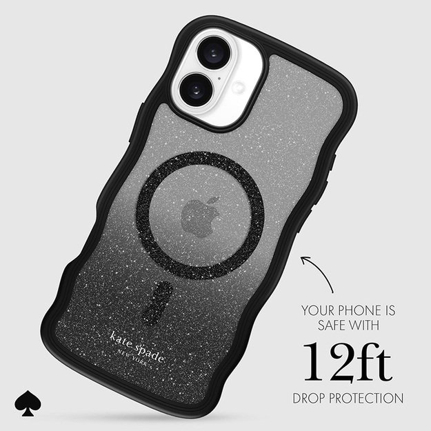 Kate Spade New York Wavy MagSafe – dėklas, skirtas iPhone 16 Plus (Nightfall) 14