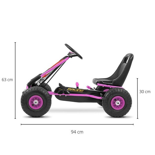 Kids Go-kart Milly Mally Thor pink